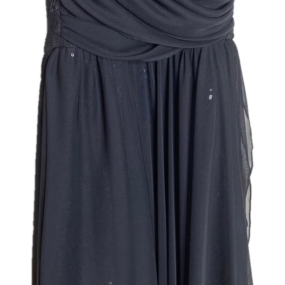 City Triangles Black High Low Sequin Dress Size 1 - Picture 8 of 16